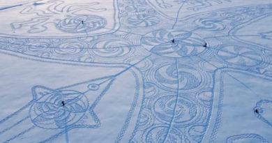 finnland schnee kunst