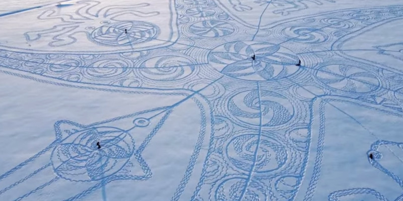 finnland schnee kunst