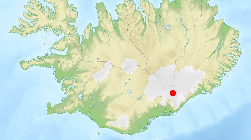 landkarte gletscher island