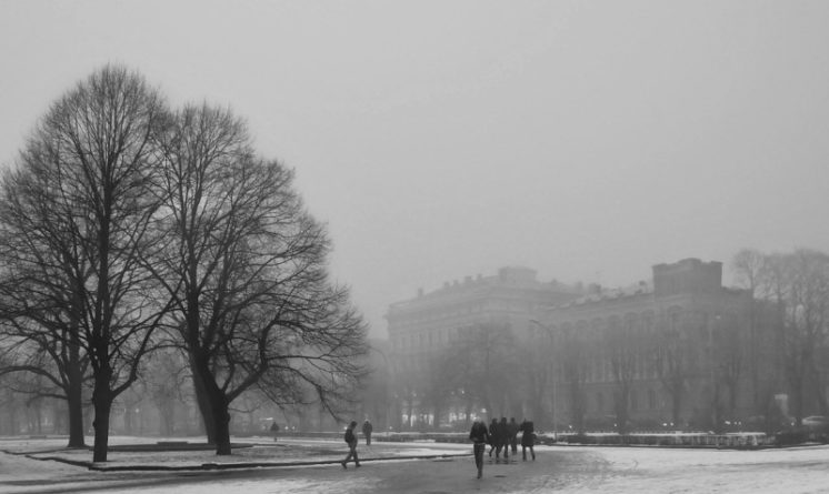 wetter lettland schnee