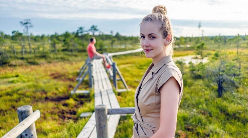 Touristen Besuche in Ķemeri