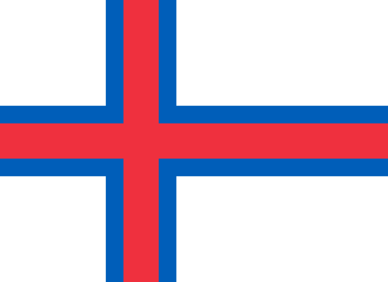 Grafik färöische Flagge
