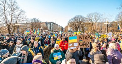 Riuga Protest gegen Krieg