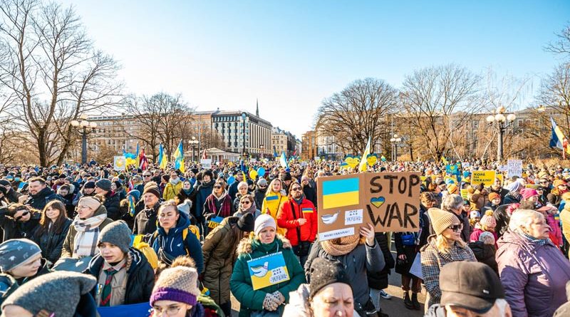 Riuga Protest gegen Krieg