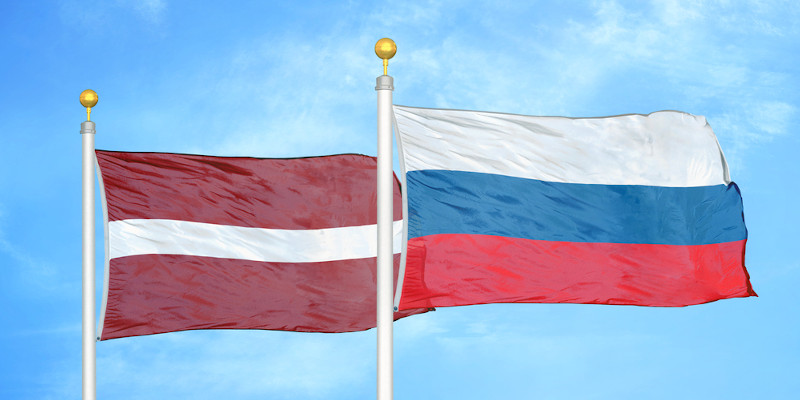 flagge lettland russland