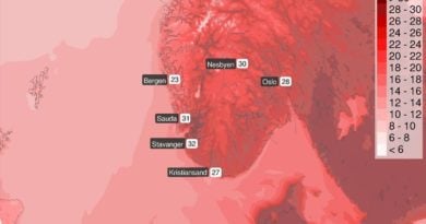 Hitzerwelle Norwegen Wetter