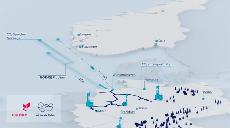 Co2 Pipeline Norwegen Deutschland
