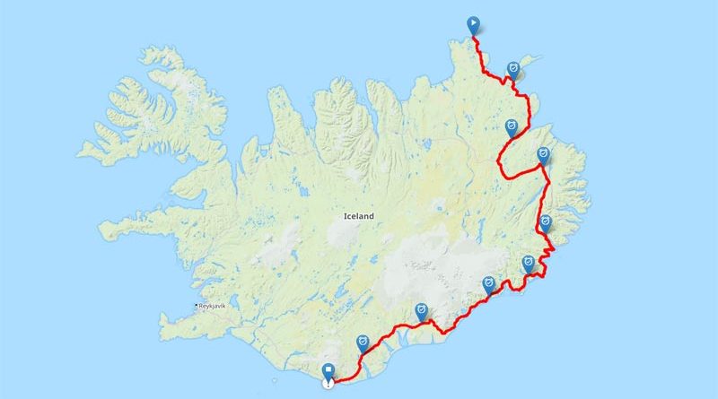 Lauf durch Island extrem
