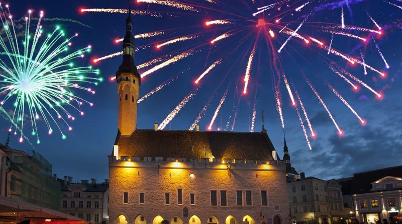 Feuerwerk Tallinn