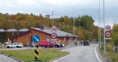 Storskog Grenzübergang Norwegen Russland