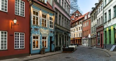 Nach Coronasterben Cafes und Restaurants Riga