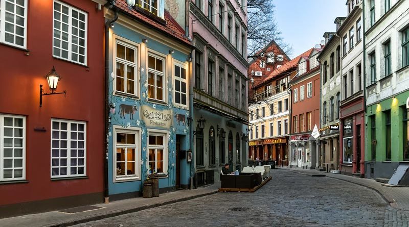 Nach Coronasterben Cafes und Restaurants Riga