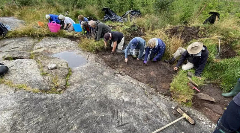 schleifstein schottland ausgrabung