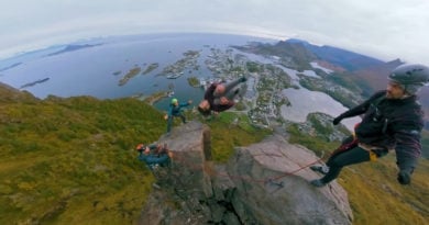 norwegen stunt lofoten