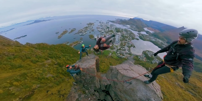 norwegen stunt lofoten