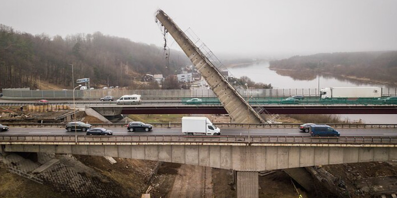 Bruecke Kaunas Einsturz