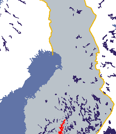 Lage Päijänne finnische Seenplatte