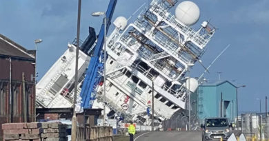 Schottland: Forschungsschiff „Petrel“ in Trockendock umgekippt – mehrere Schwerverletzte
