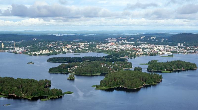 Kallavesi Luftaufnahme Kuopio