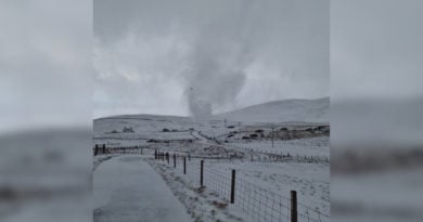 schneetornado shetland-inseln