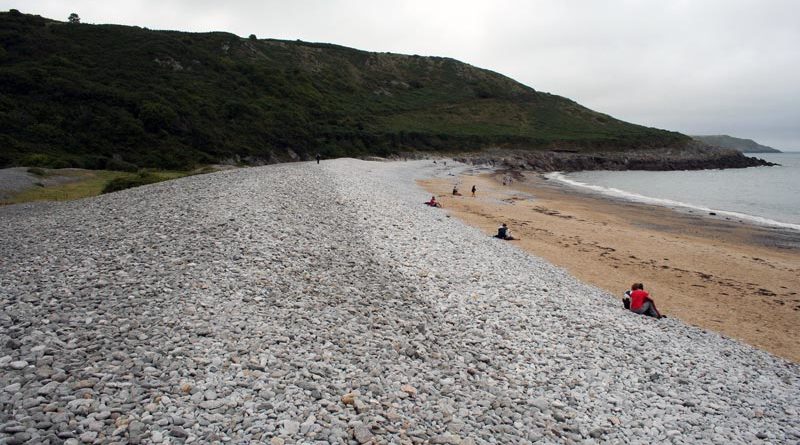 Strände in Wales Pwll Du