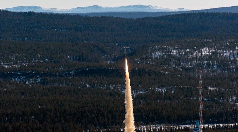 Rakete Schweden landet Norwegen