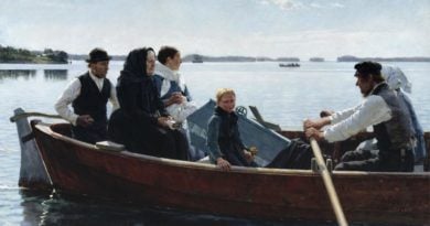 Leichenfahrt eines Kindes Albert Edelfelt