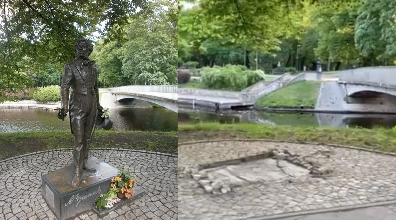 Alenxander Puschkin Statue Riga