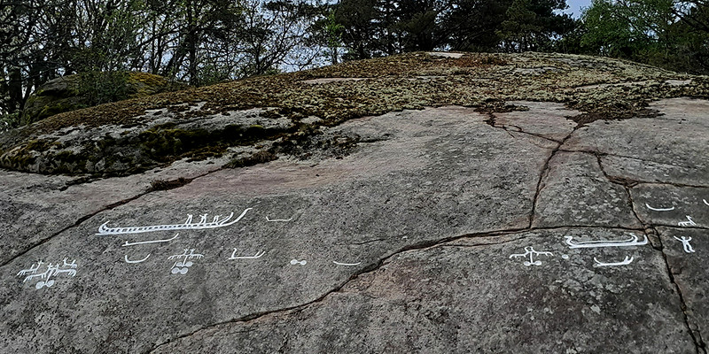 Schweden: 2700 Jahre alte Petroglyphen auf Felswand entdeckt – unter Moos verborgen