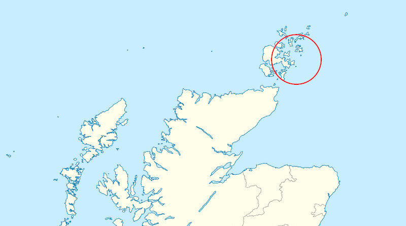 Karte Orkney