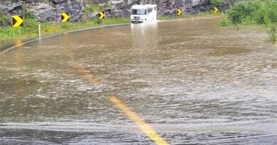 Sturmtief Hans Straßen gesperrt Norwegen