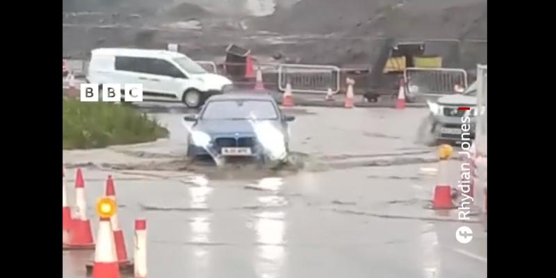 Hochwasser Wales