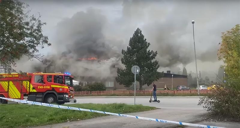 Schwedische Polizei geht von Brandstiftung in Moschee aus