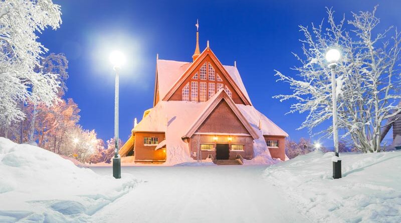 Schnee Schweden Kiruna