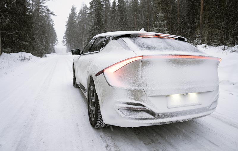 Mit dem E-Auto im Winter durch Schweden