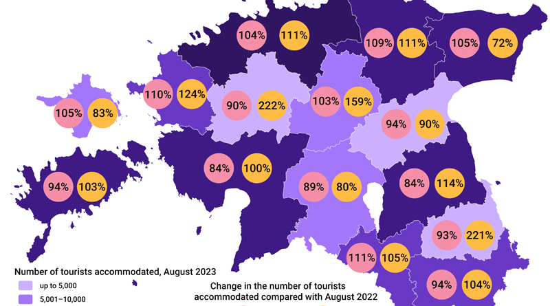 Übernachtungen Tourismus Estland