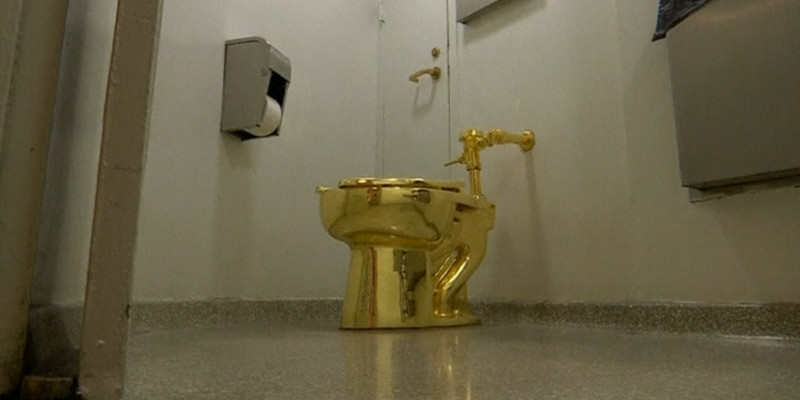 Blenheim Castle Goldene Toilette