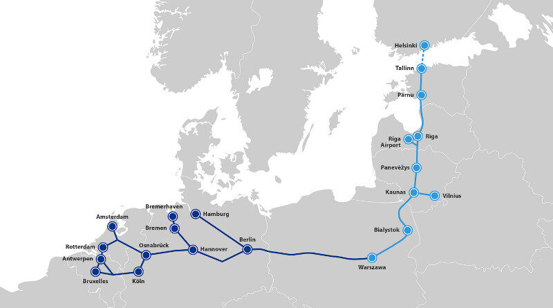 Rail Baltica Strecke