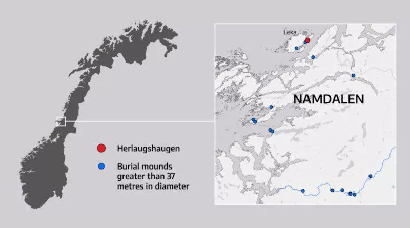 Herlaugshaugen Norwegen Ausgrabung 6