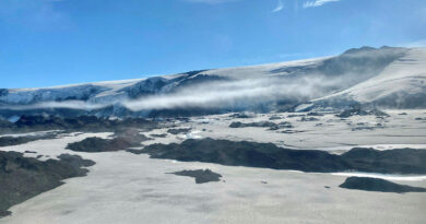 Vulkan Island Gletscher