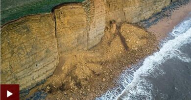 Jurassic Coast Dorset Erdrutsch