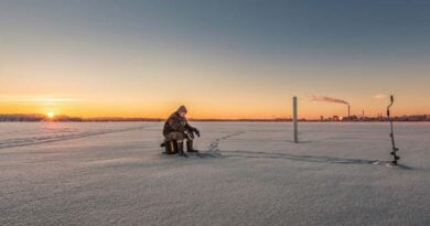 Eisangeln Helsinki Finnland