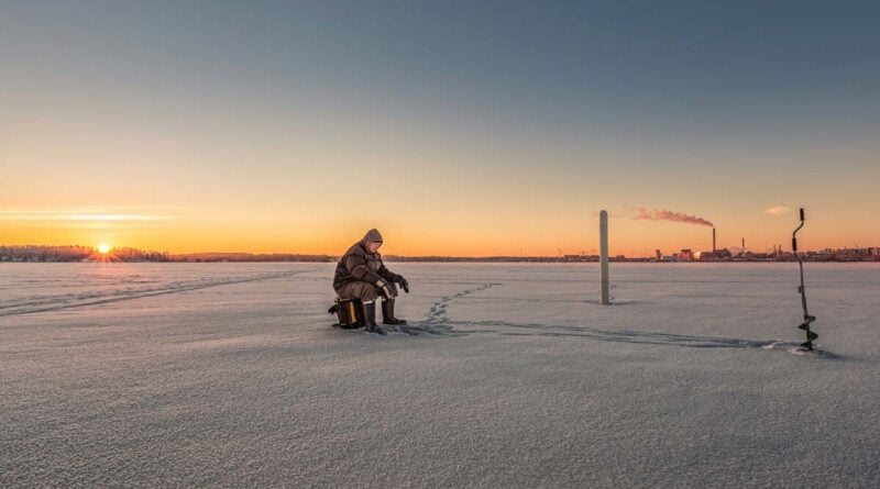 Eisangeln Helsinki Finnland