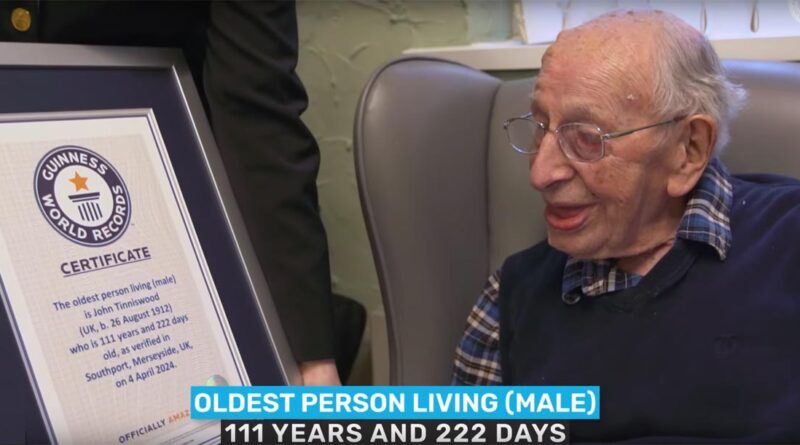 Älterster Mann der Welt Guinness Buch