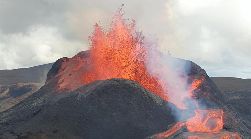 Vulkanausbruch Island Magma