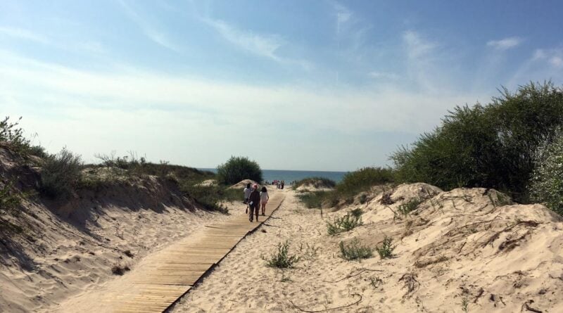 Liepaja Strand Blaue Flagge