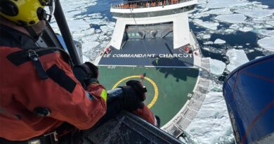 Island: Akut erkrankter Kreuzfahrer mit Heli vom Schiff in Klinik geflogen