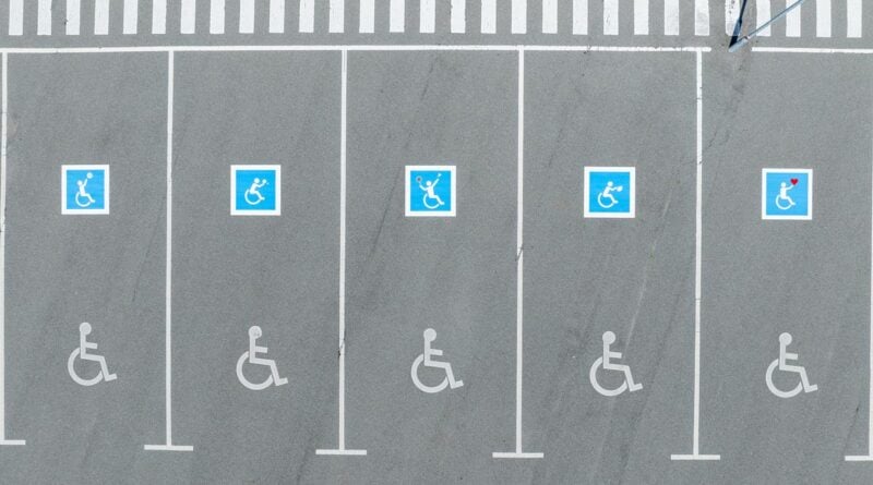 Behinderten-Parkplatz Dänemark
