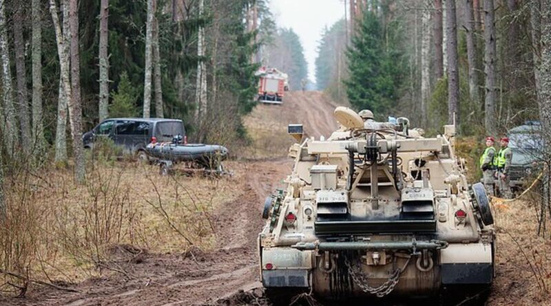 Panzer USA Litauen Unfall