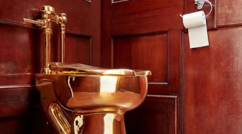 Goldene Toilette Blenheim Palace